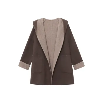 CHARM PICK Coats Women's Coffee
