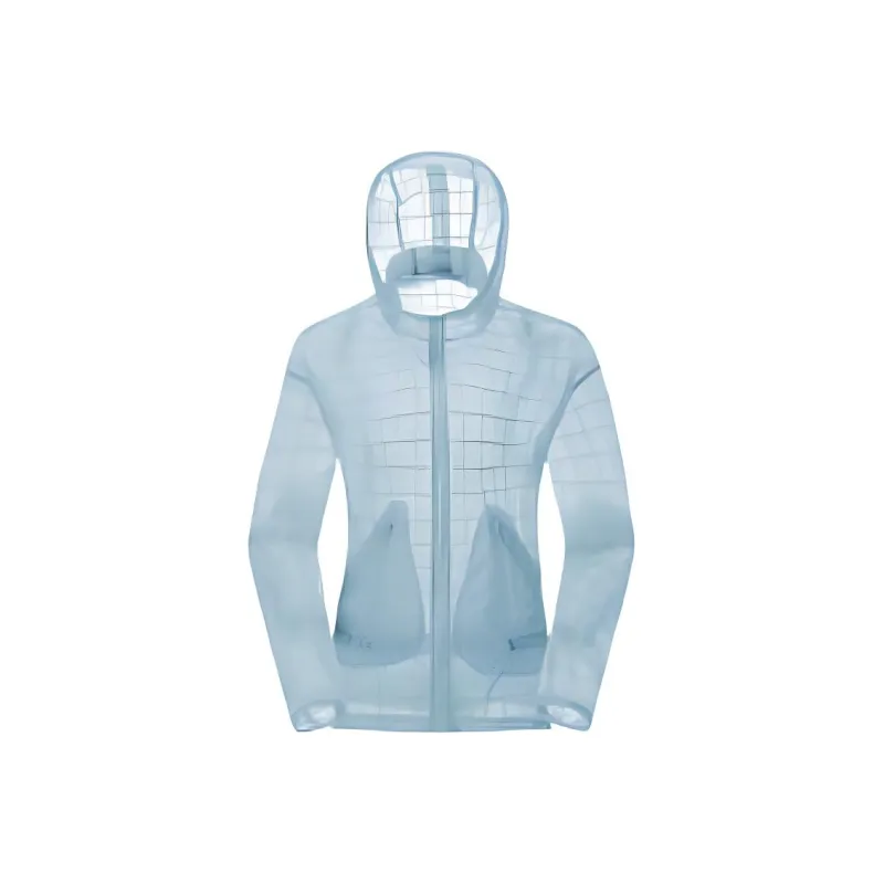 TOREAD Sun Protection Clothing Women's Thin Yarn Blue Plaid-0