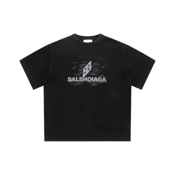 YIMAI 100% Cotton T Shirt Loose Fit Unisex Black