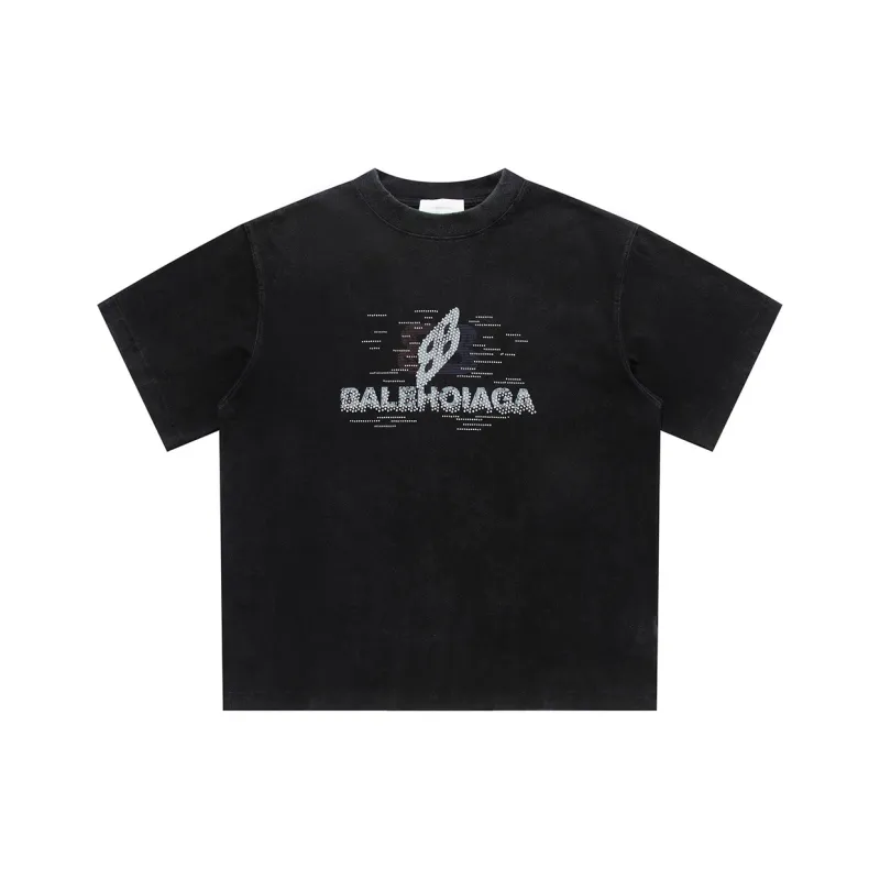 YIMAI 100% Cotton T Shirt Loose Fit Unisex Black-0