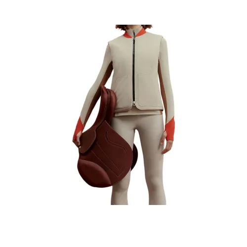 HERMES Vests Women's Beige