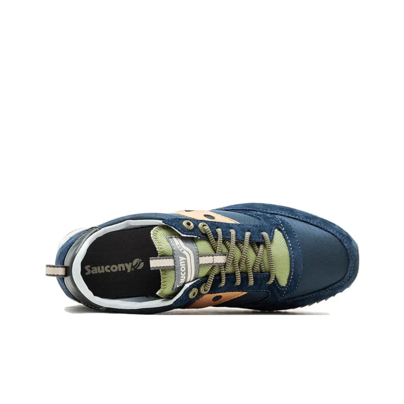 Saucony Jazz 81 Anti Slip Wear Resistant Low Top Running Shoes Unisex Blue-3