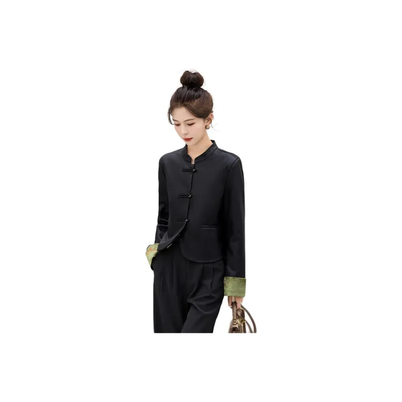 Yi Mengyuan Leather Jacket Women's-1