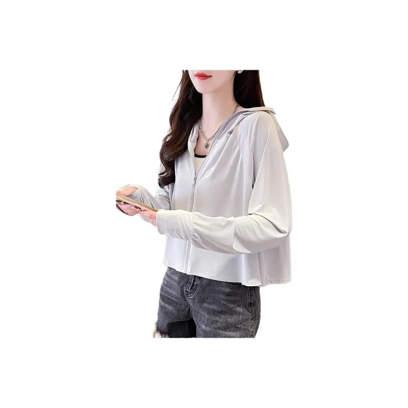 Flowers In Water Cropped Coat Women's-2
