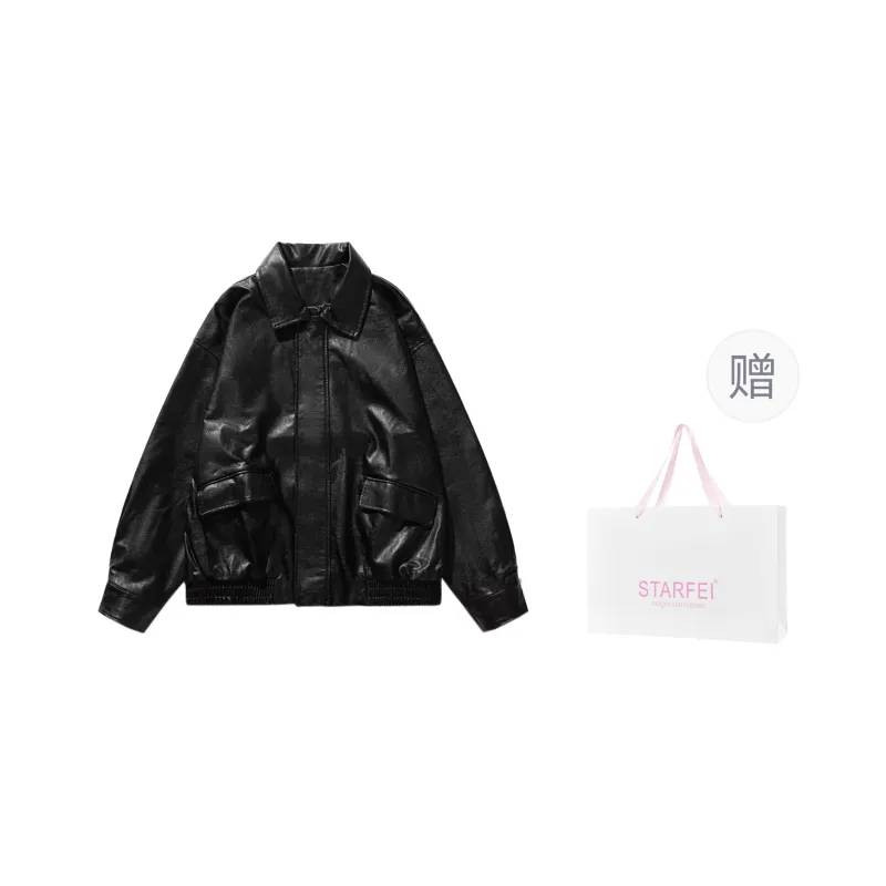 STARFEI Leather Jackets Unisex-0