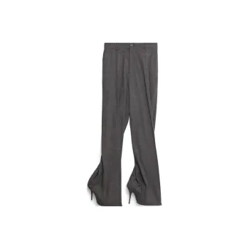 Balenciaga Knife Tailored Heeled Pants 'Grey'