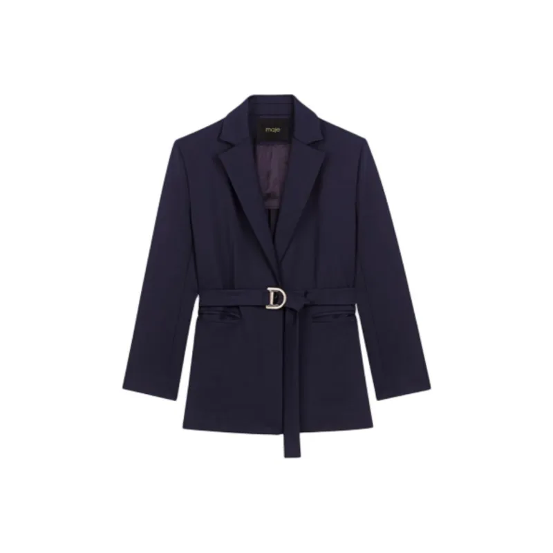 Maje Belted Blazer-0