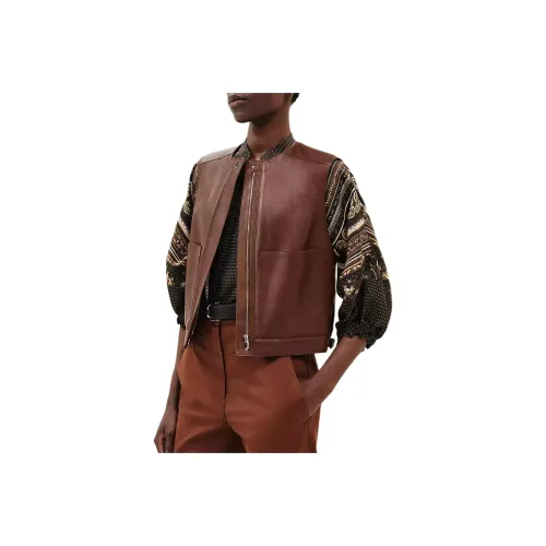 HERMES Vests Women's Brown