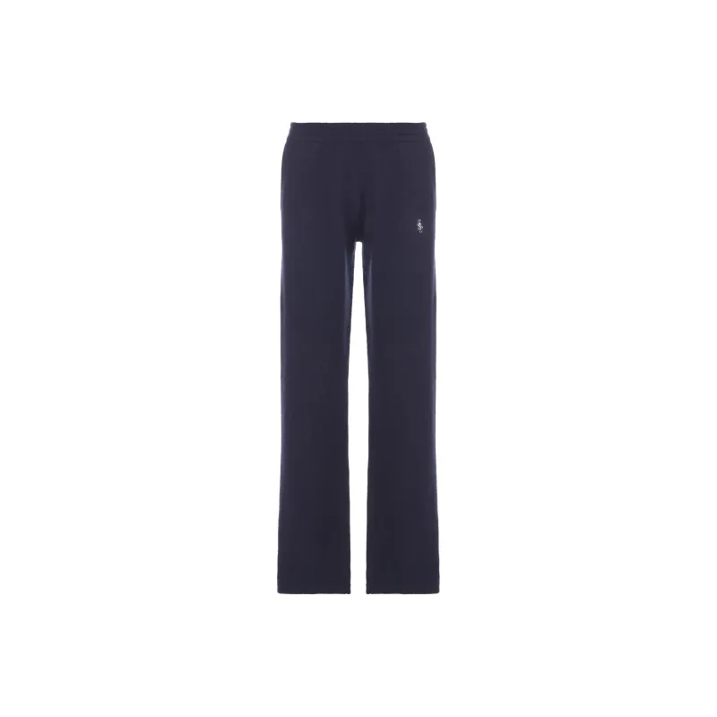 SPORTY & RICH Src Cashmere Trousers 'Navy/White'-0