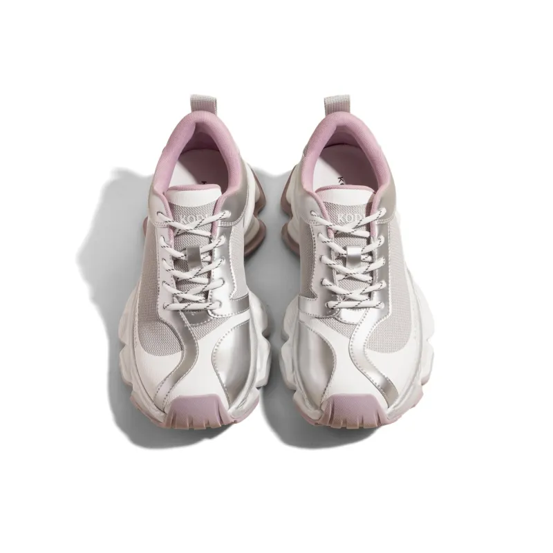 KODI Slip Resistant, Breathable, Height Increasing Low Top Chunky Sneakers Women's-3