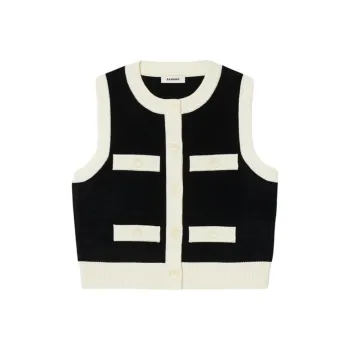 Sandro Vests Women's Black