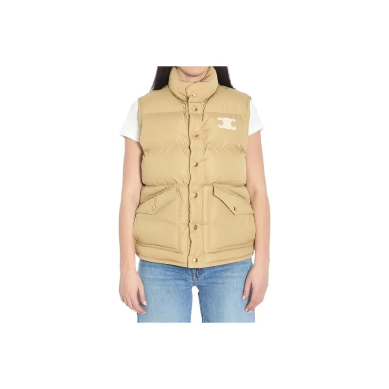 CELINE Logo Patch Padded Vest-0