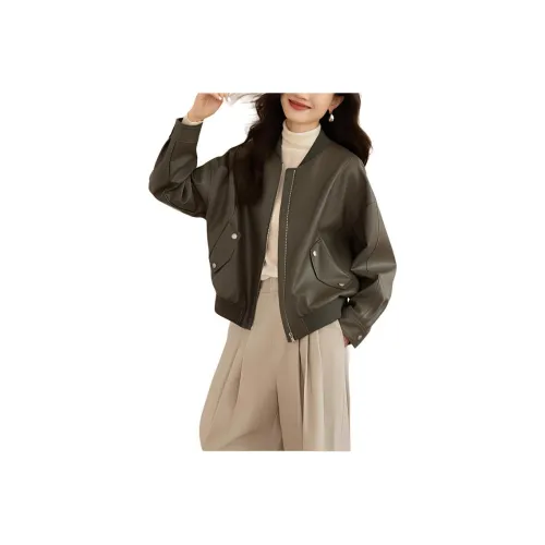 Mo Han Yi Mei Leather Jacket Women's