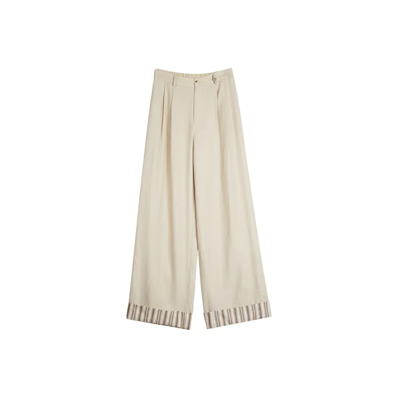ELLE Casual Pants Women's Apricot-0