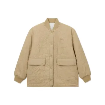 LACOSTE Puffer Jacket Women's Milk Coffee