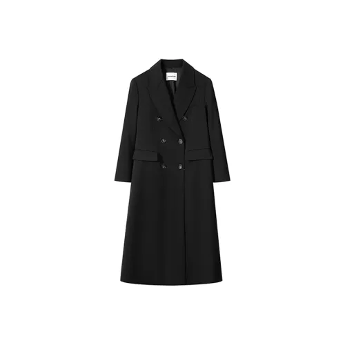 MOSIIMORII Trench Coat Women's Minimalist Black