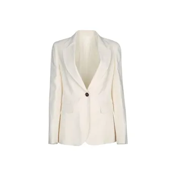 Brunello Cucinelli Monili Detailed Single Breasted Blazer