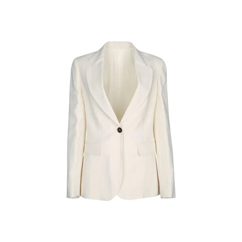 Brunello Cucinelli Monili Detailed Single Breasted Blazer-0