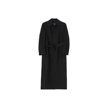 Yohji Yamamoto Trench Coat Women's Black