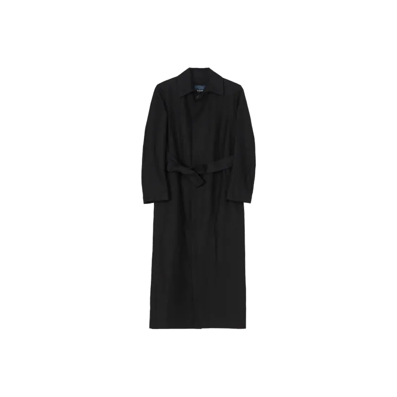 Yohji Yamamoto Trench Coat Women's Black-0
