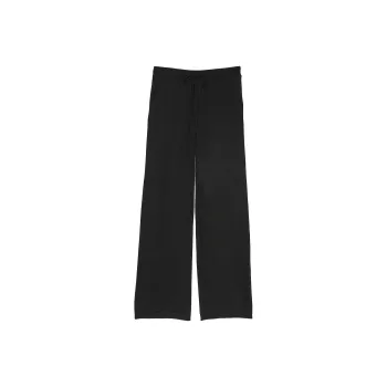 Victoria's Secret Luxe Crème Knit Lounge Pants / BLACK Casual Pants Women's Black