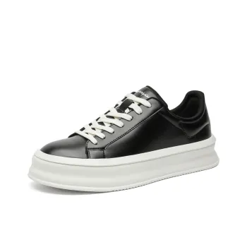 MODENGPAN Lightweight Breathable Height Increasing Low Top Skateboard Shoes Men's