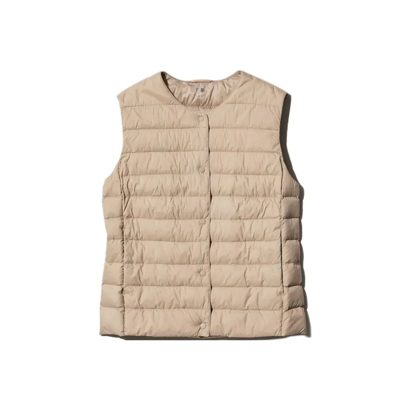 UNIQLO Vests Women's Dark Beige-0