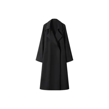 MOSIIMORII Trench Coat Women's Night Black