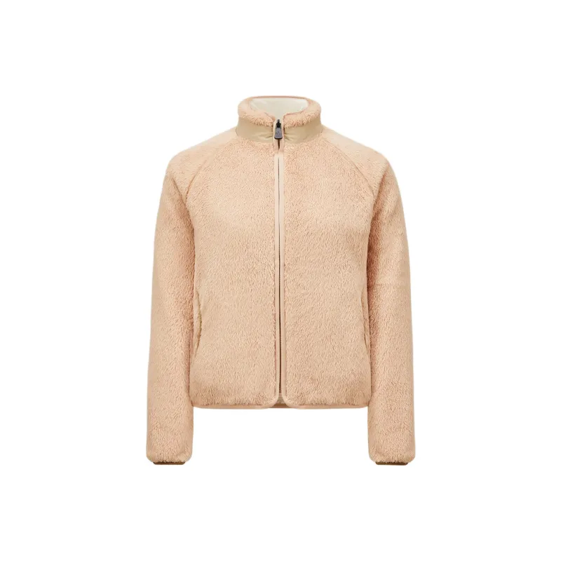 Moncler Grenoble SS25 Velvet feel Coat Women's Pink-0