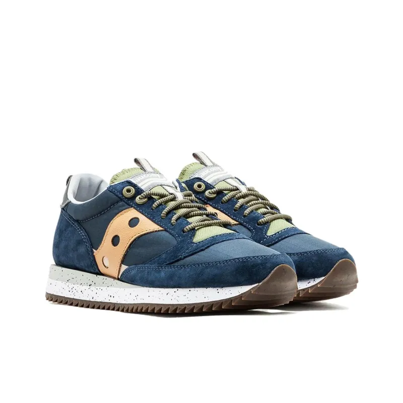 Saucony Jazz 81 Anti Slip Wear Resistant Low Top Running Shoes Unisex Blue-1