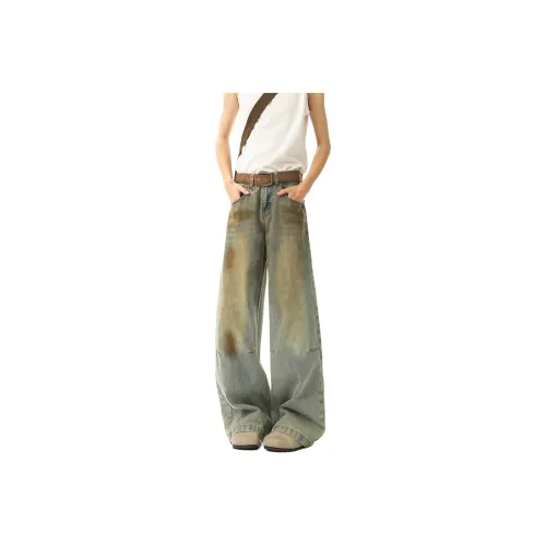 TELENT Jeans Unisex Vintage Blue