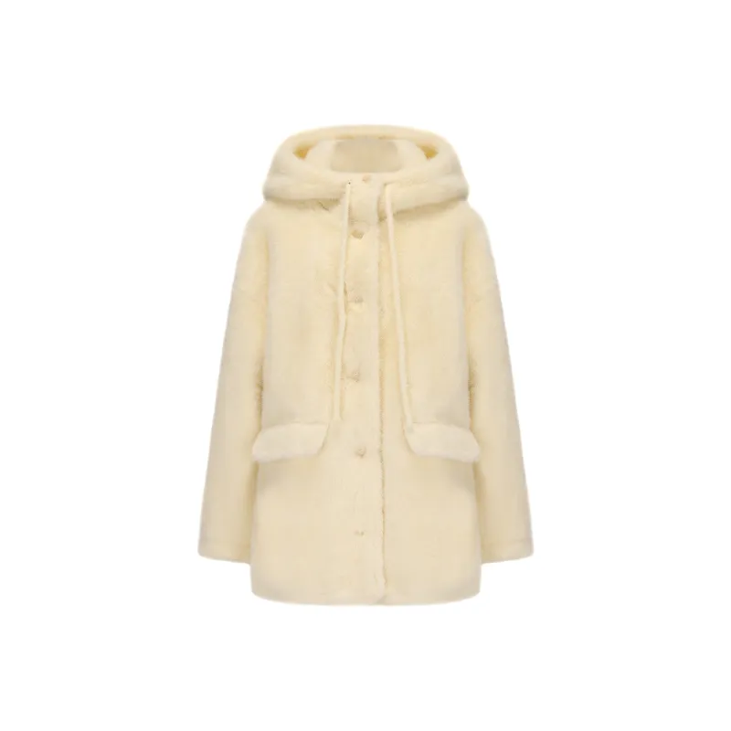 CHIWAWAMEME Coats Women's Neon Yellow-0