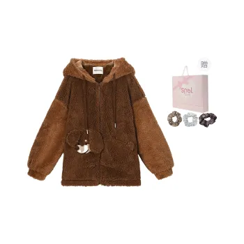 SNBL Velvet feel Coat Women's Brown