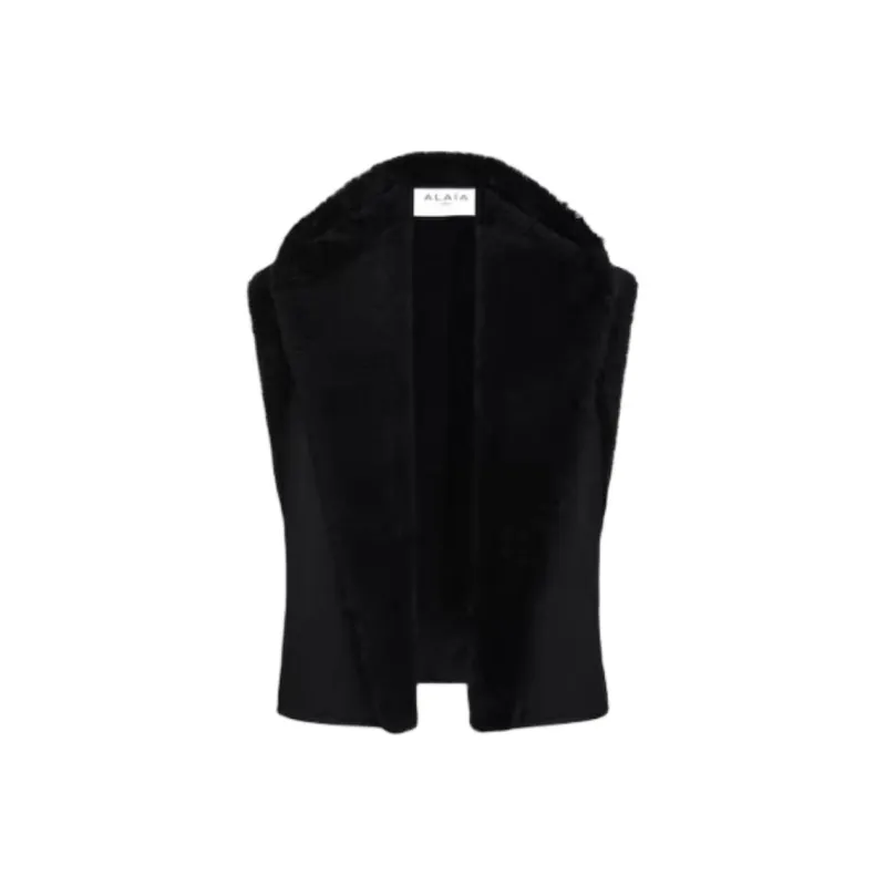 Alaia Leather Jacket Women's Black-0