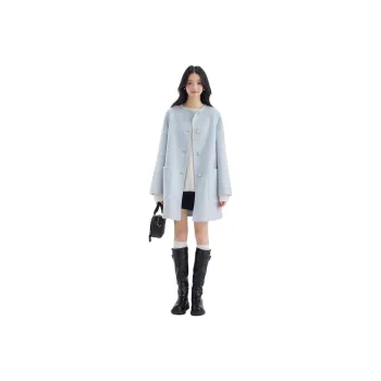 DEAR DEER PUFF Coats Women's Blue