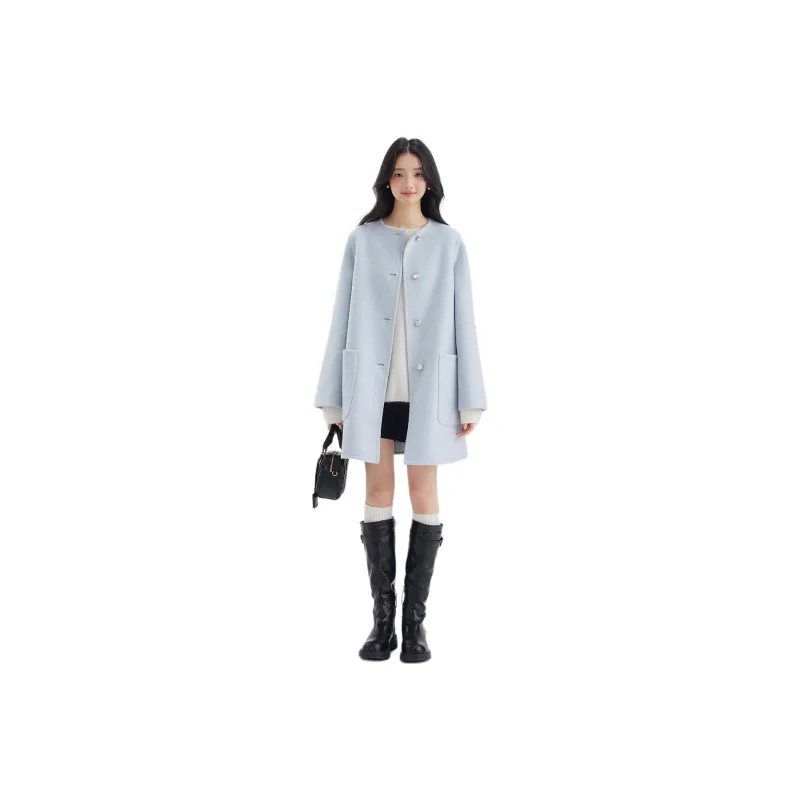 DEAR DEER PUFF Coats Women's Blue-0