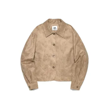 Lee Leather Jacket Women's Beige