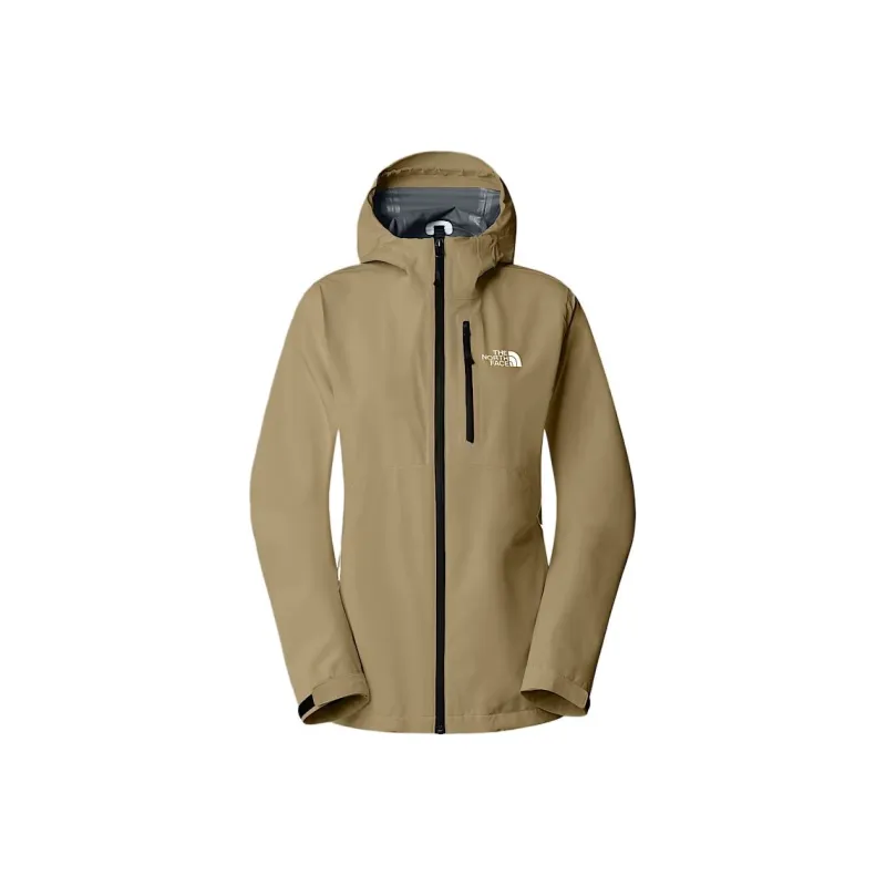THE NORTH FACE Hiking Waterproof, Windproof, And Breathable Windbreaker Jacket Women's Khaki Stone-0