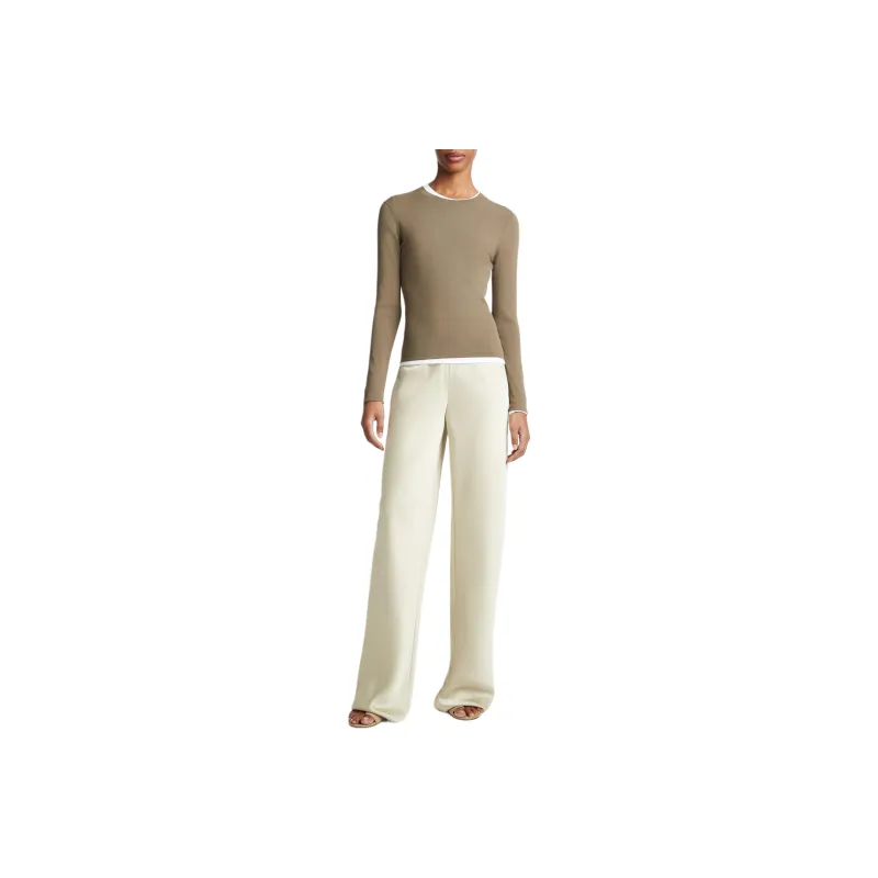 VINCE High-waist Straight-leg Trousers-1