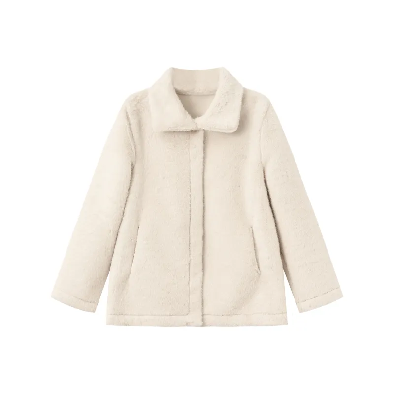 XUANSHU Coats Women's White-0