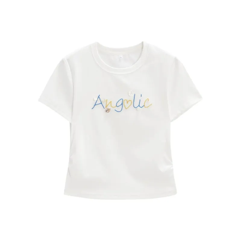 Love to serve T Shirts Women's White-5