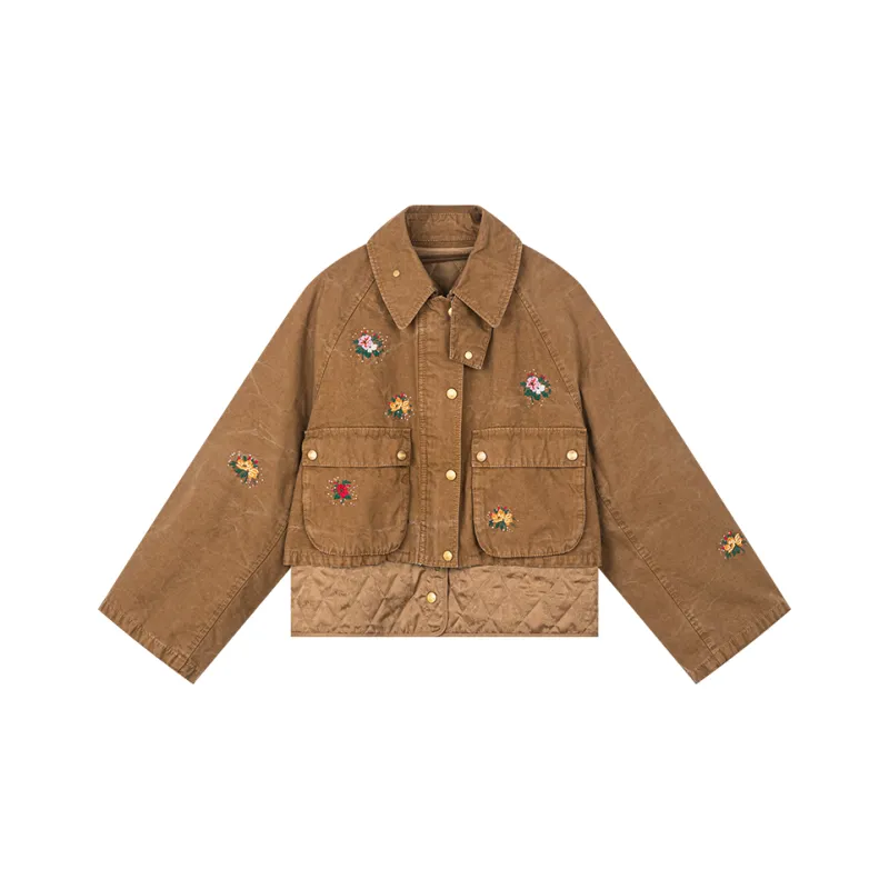 UOOYAA Puffer Jacket Women's Coffee-0