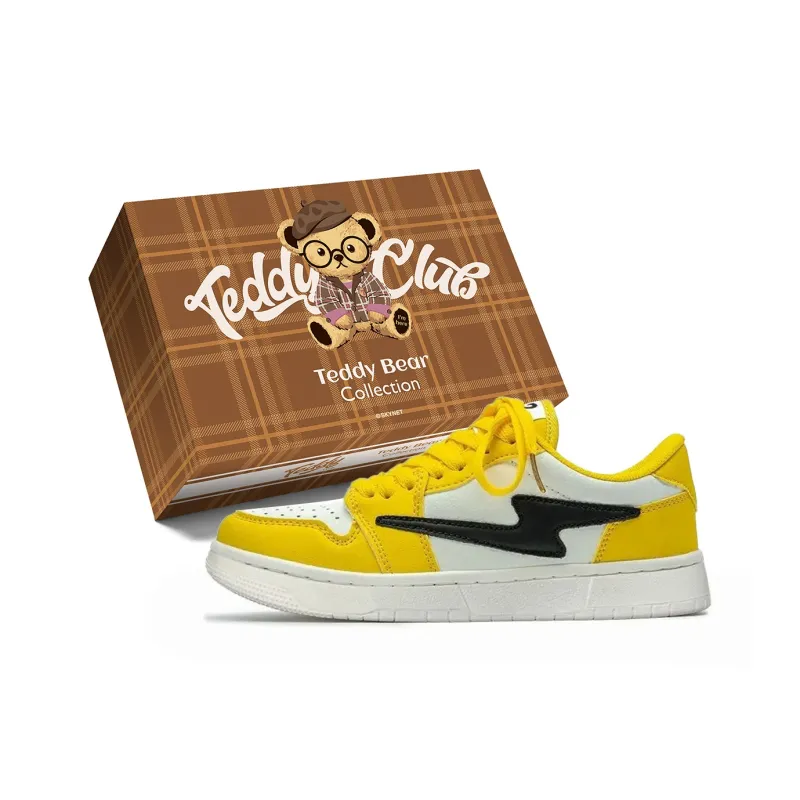Teddy Bear Collection Low Top Skateboard Shoes Unisex-14