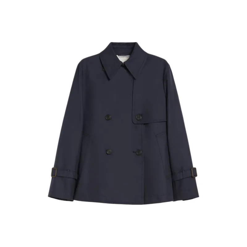 WEEKEND MaxMara Trench Coat Women's Marine Blue-0
