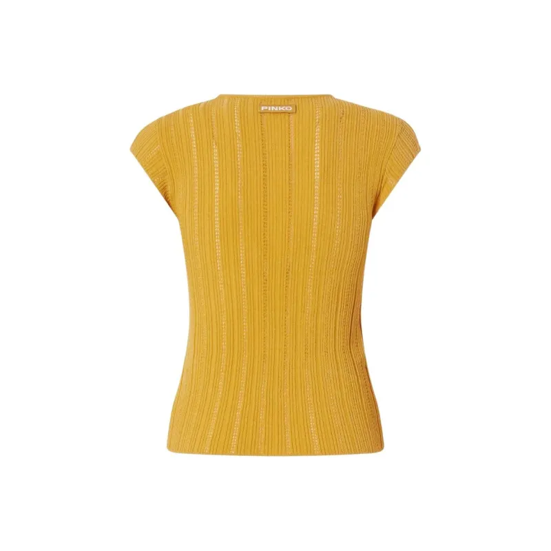 PINKO Ribbed Top-1