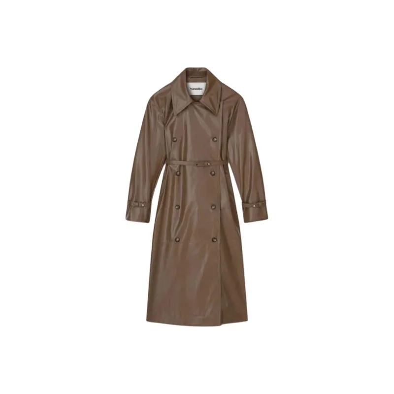NANUSHKA Trench Coat Women's Brown-0