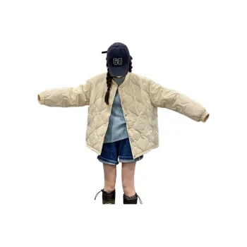 Flowers In Water Puffer Jacket Women's