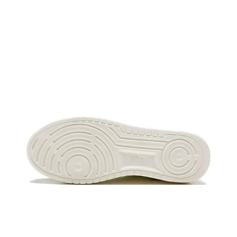 QIAODAN Slip Resistant, Abrasion Resistant, Lightweight Low Top Skateboard Shoes Women's Ivory White Dusty Pink-5