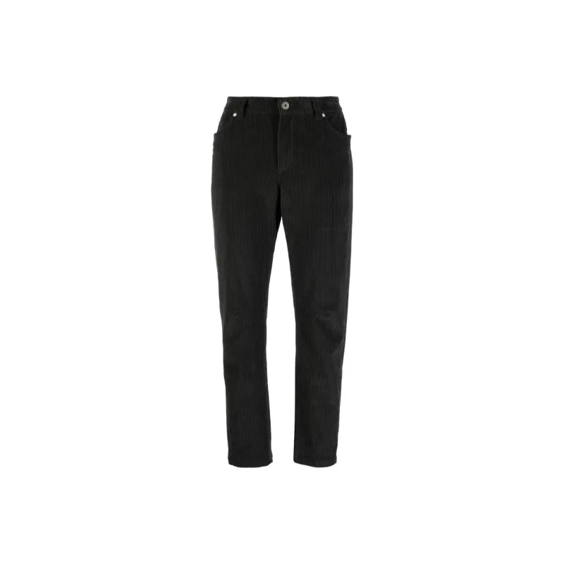 Brunello Cucinelli Ribbed Cotton Pants-0