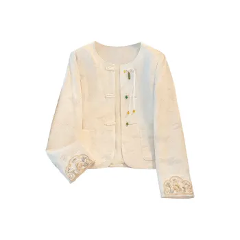 Cypress House Cropped Coat Women's Pearl White
